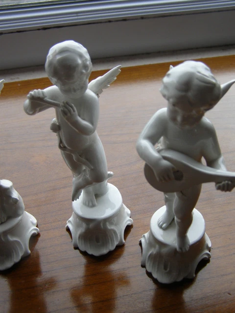 Les Quatre Amours Musiciens En Porcelaine Bassano 3