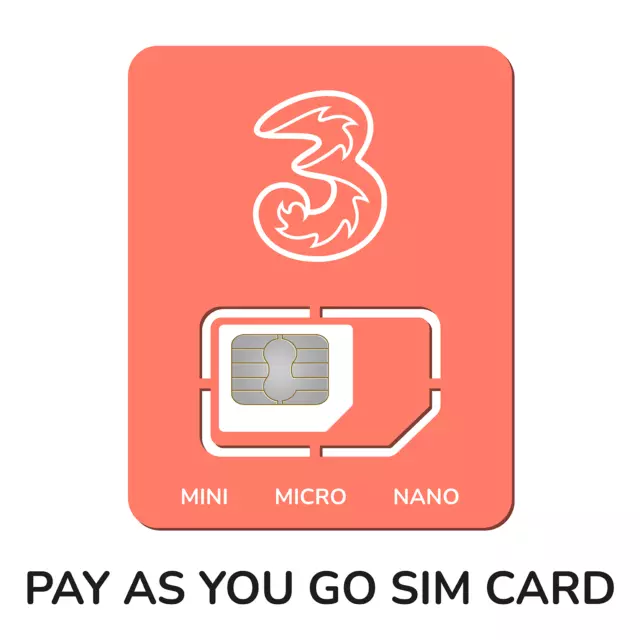 4G 5G UK Sim Card perfect for Travel To Europe USA and more Nano Micro 3in1 size 3