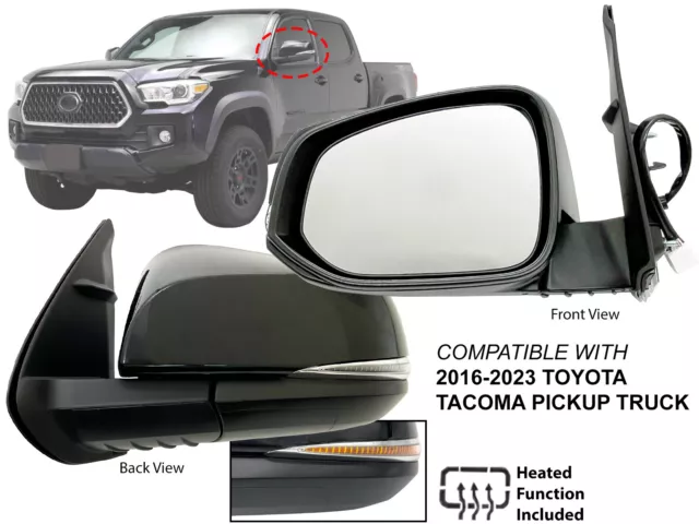 For 2016-2023 TOYOTA TACOMA Mirror Heated Turn Signal Light PTM Cap Driver Side