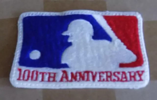 MLB 100th Anniversary Game Worn Used Jersey Patch ORIGINAL VINTAGE