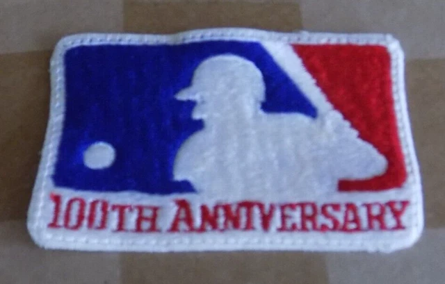 MLB 100th Anniversary Game Worn Used Jersey Patch ORIGINAL VINTAGE MLB 100th Anniversary Game Worn Used Jersey Patch ORIGINAL VINTAGE