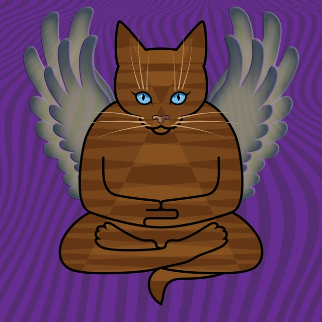 Sacred Feline Poetry Society #4410 - unique original NFT Art by jdeecken