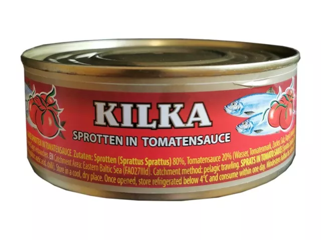6,42Eur/kg) 12x Spratti Sojuz Kilka in Salsa di Pomodoro 12x240g