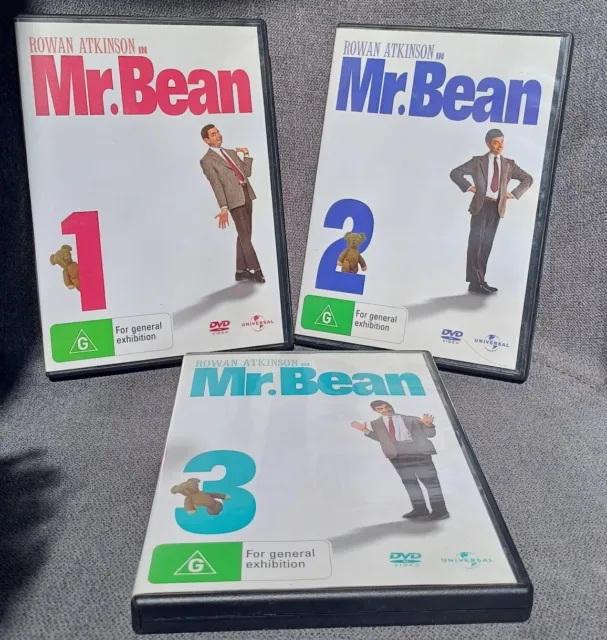 The Mr Bean Collection Vol 1 2 3 Rowan Atkinson DVD TV Series Show R4 PAL