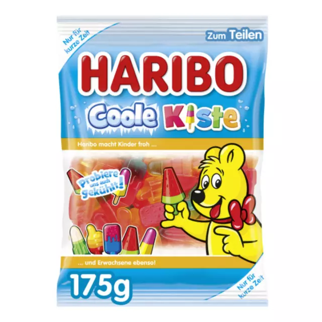 Haribo Coole Kiste mit sommerlichem Fruchtgummi Geschmack 175g