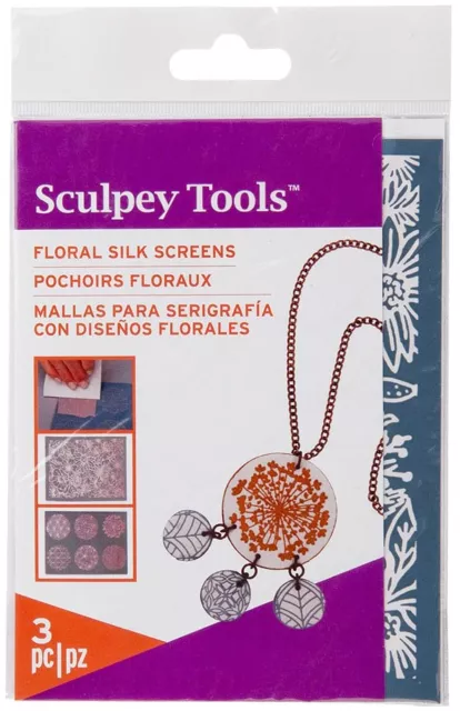 Sculpey Silkscreen Kit-Florals AS2003