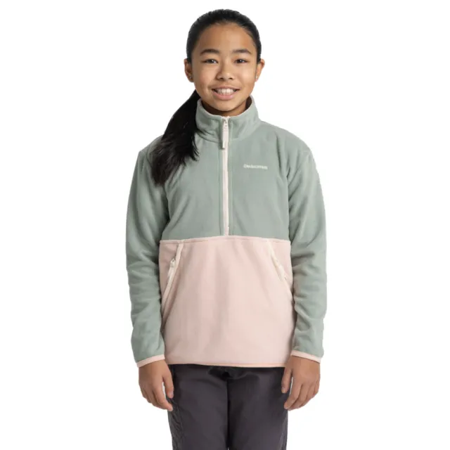 Craghoppers Girls Valo Half Zip Fleece Jacket