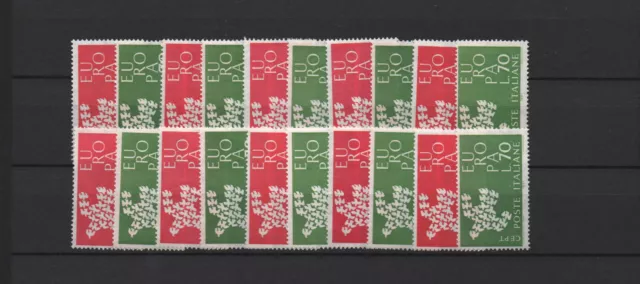 EUROPA  CEPT   ITALIE  1961 neuf**  MNH 10 séries