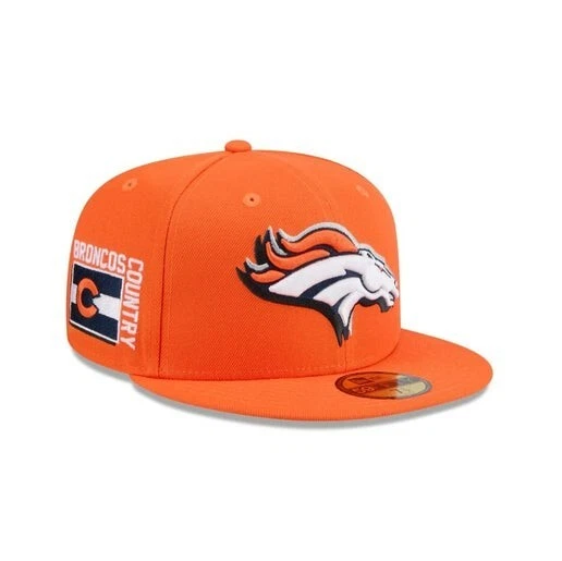 DENVER BRONCOS 2024 NFL Draft New Era 9FIFTY Snapback Hat Orange 64.