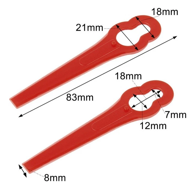 Accessori Kit Lame Plastica Tagliaerba Senza Cordless Durevole Alta Qualità Nuovo 10
