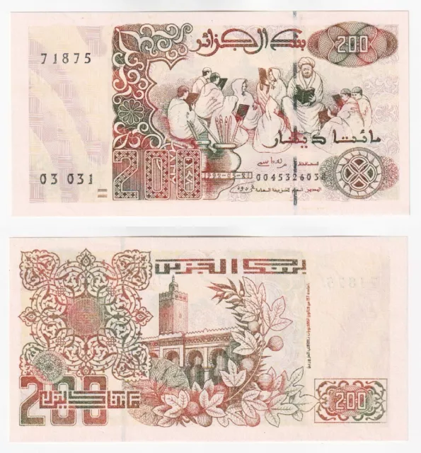 Algerien 200 Dinar Banknote (1992) S.138 - UNC