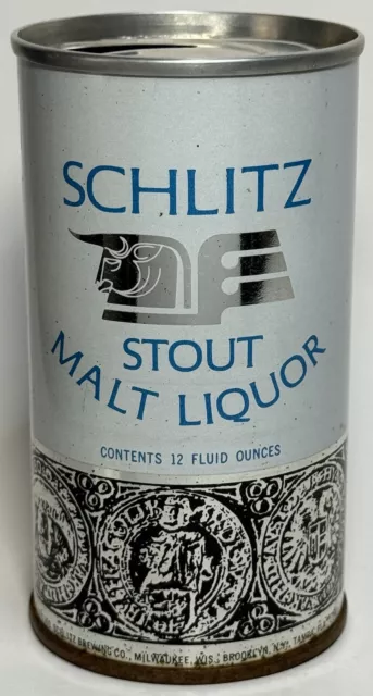 1970 Schlitz Stout Malt Liquor 12 Oz EMPTY Tab Top Beer Can