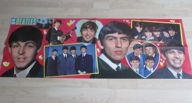The Beatles Rare & Original 1960'S Colour Poster