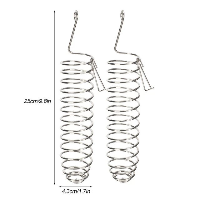 2Pcs In Acciaio Inox Bird Sicurezza Blocco Fibbia Alimentazione Dispo DB3