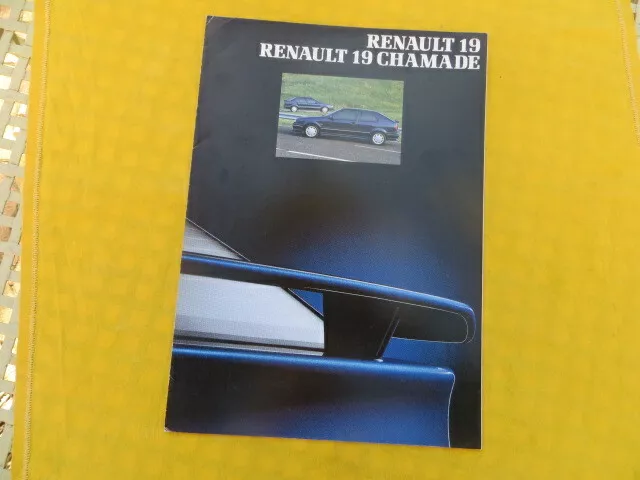 RENAULT 19 Chamade - catalogue publicitaire 1991