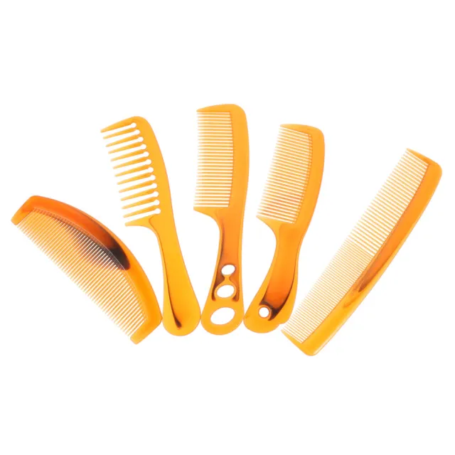 5 piezas peine de masaje para la cabeza cabello peine de peluquería dientes grandes