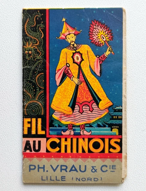 Poster HQ 40x60cm 'Fil Au Chinois Ph. Vrau' - Reproduction D'Affiche Vintage, Neuf