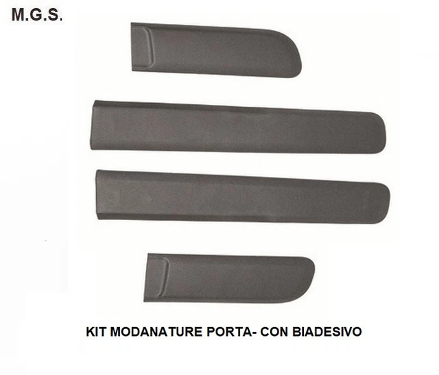 Modanature Laterali Paracolpi Fiat Panda 312 Nere Soft Touch Con - Foto 8