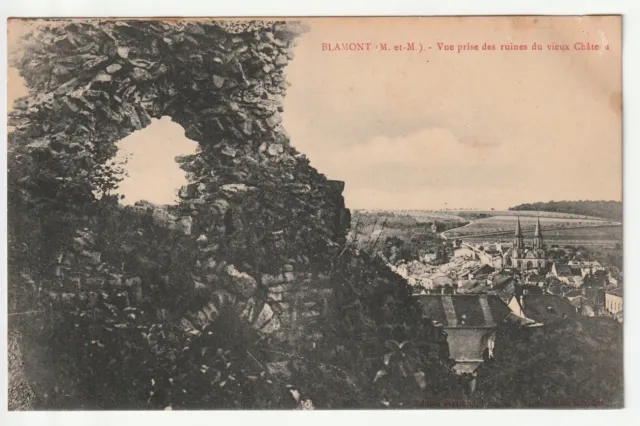 BLAMONT - Meurthe & Moselle - CPA 54 - vue prise des ruines du Chateau