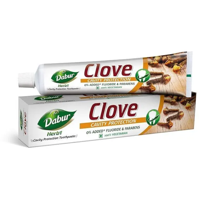 Pasta de dientes protectora contra la caries Dabur Herb'l Clove - 200 g Sin...