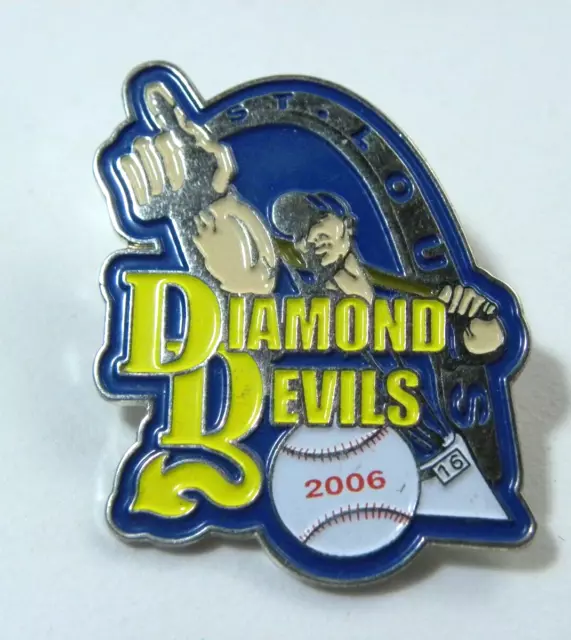 Diamond Devils Baseball Pin St Louis Missouri Enamel Hat Lapel