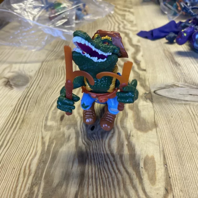 Vintage TMNT LEATHERHEAD Teenage Mutant Ninja Turtles 1989 Playmates Action