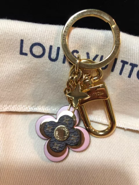 Louis Vuitton M01199 LV Shiba Key Holder and Bag Charm, Gold, One Size