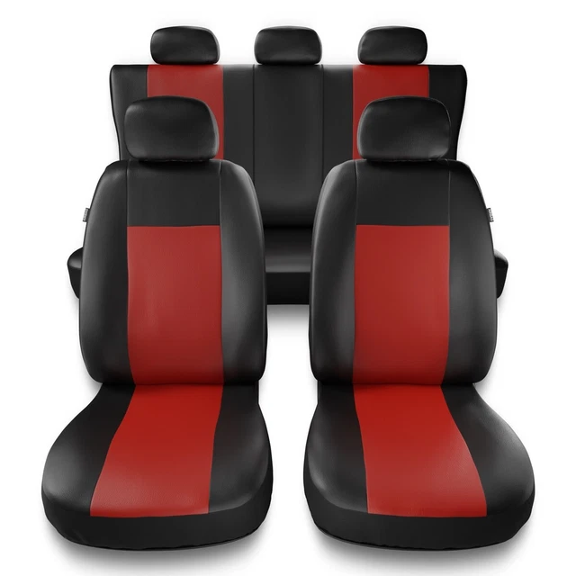 Housses De Sièges Universelles Rebeca Shop Rouge - Pour Voiture Sans Airbag Latéral