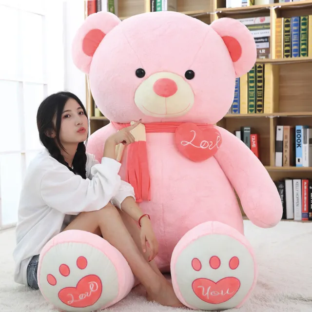 Giant Plush Teddy Bear Stuffed LOVE YOU Animal Soft Toy Huge Large 39"Jumbo Gift