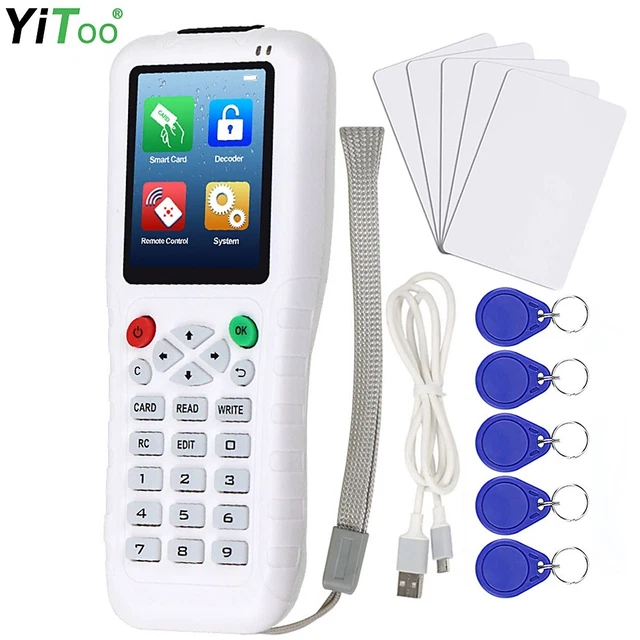 Handheld RFID Duplicator Copier RFID Reader Writer 13.56MHz USB Key Fob Cloners