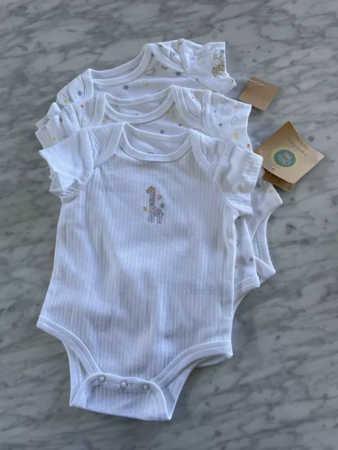 Little Me Unisex 3-Pack Bodysuits (Newborn)