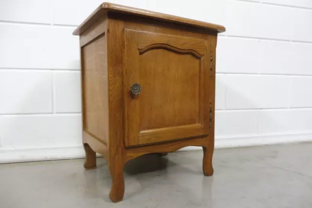 Wooden mid century nightstand table bedside table Louis XV style 1960s vintage
