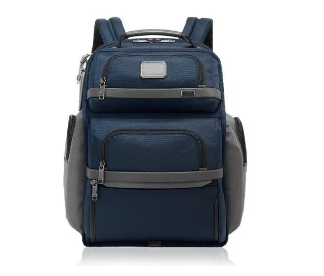 Men's Popular New Classics Navy Blue Tumi Backpack bag