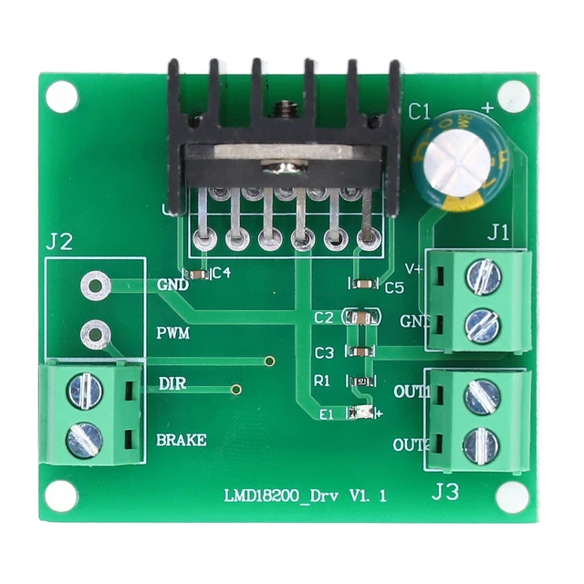 Module De Commande Moteur DC Double Canal 5A - Pont En H, Régulation PWM, Alimentation 3-14V, Pour Robots Et Projets Arduino