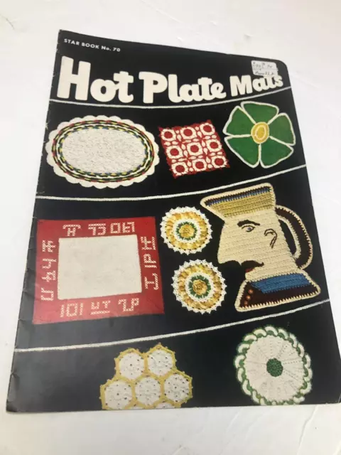 1950 Hot Plate Crocheted Tats Libro de patrones, American Thread Company