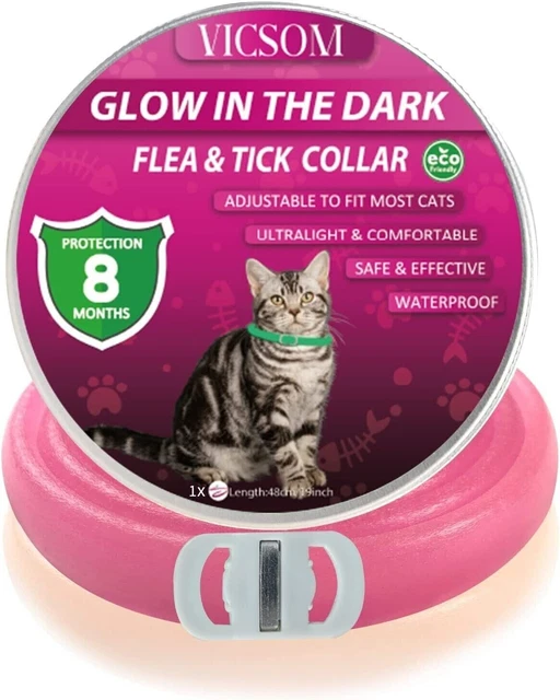 ✅⭐ESPAÑA ENVIOS⭐ Collar Antipulgas Antigarrapatas Gatos Ajustable