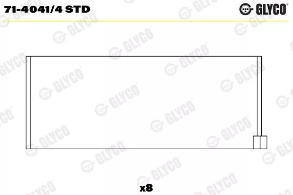 GLYCO Pleuellager 71-4041/4 STD für RENAULT