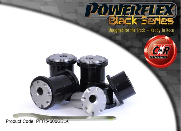 Powerflex Black RR Trailarm Spazzole Adj Per BMW E24 6 Serie 82-89 PFR5-606GBLK