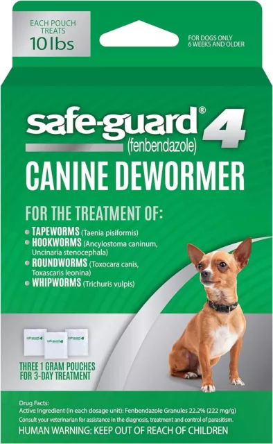 Safe-guard Canine Dewormer For small dogs 8-in-1 Puppy Tapeworm Worm Medicine 2