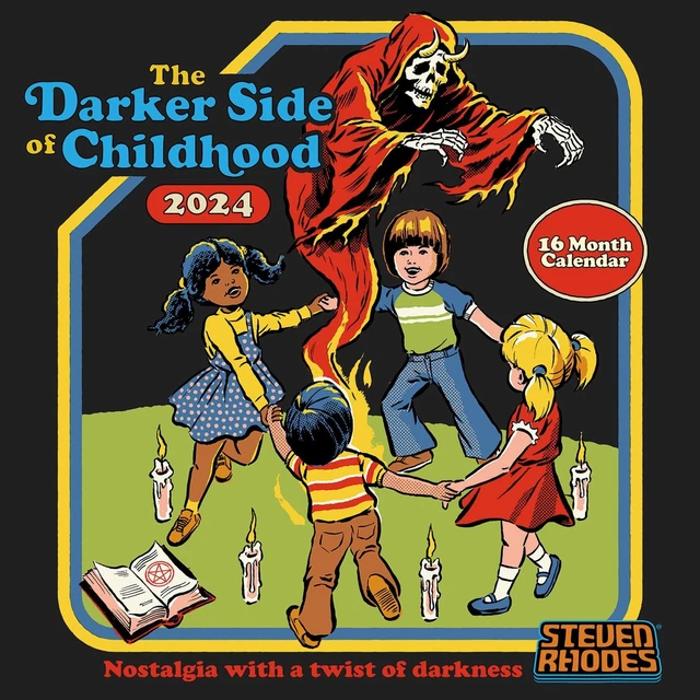 STEVEN RHODES CALENDAR 2024 (Darker Side of Childhood Design) Month