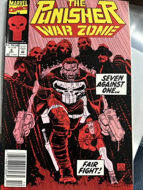 Punisher War Zone #8  Marvel Comics 1992 Newsstand