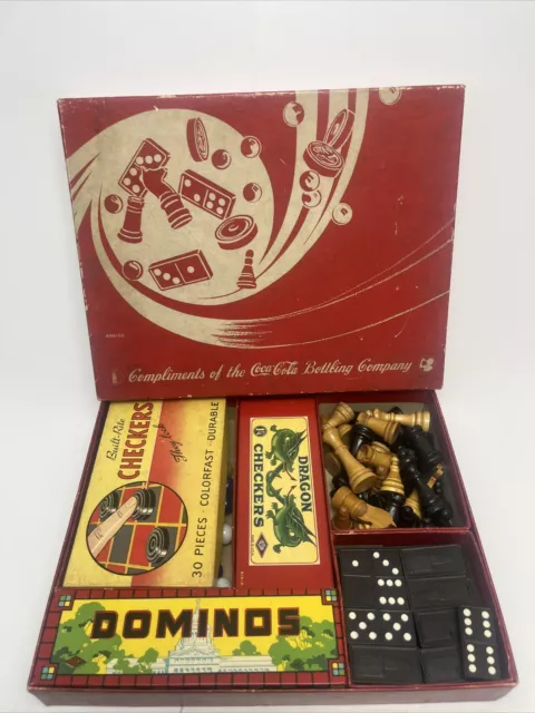 1940s WWII Era MB Coca Cola 4961CC Board Game Set