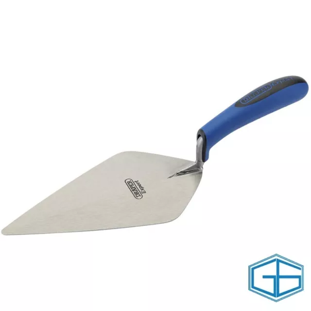 280Mm Carbon Steel Soft Grip London Brick Trowel Draper Expert 43358