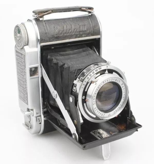 FRANKA SOLIDA III 6x6 120 film Folder Coated Schneider 80mm f/2.9 Radionar READ!
