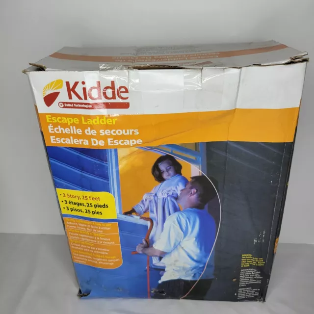 Kiddie 25 ft. Long 3 Story Fire Escape Ladder New Open Box- Outer Box Damage