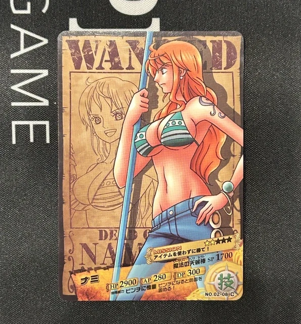 2011 ONE PIECE AR Carddass Nami No.02-08 C Japanese Bandai Vintage