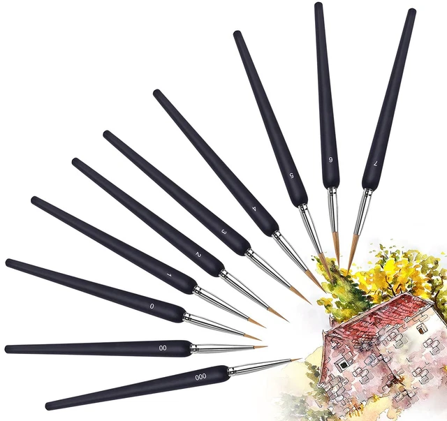 The Army Painter Mega Brush Set 10 Pinceaux Wargamer - Layering, Drybrushing, Detailing Pour Miniatures