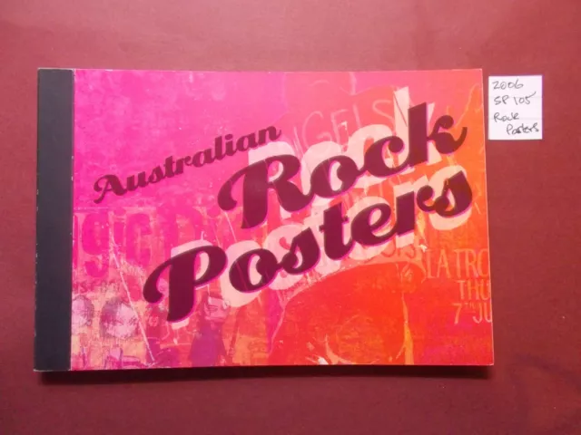 2006 Australia~Prestige Booklet~Rock Posters~SP105~Unmounted Mint~ UK