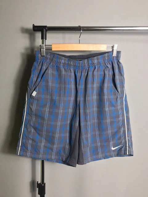 NIKE COURT SHORT de tennis pour homme Training Check Pattern Gris