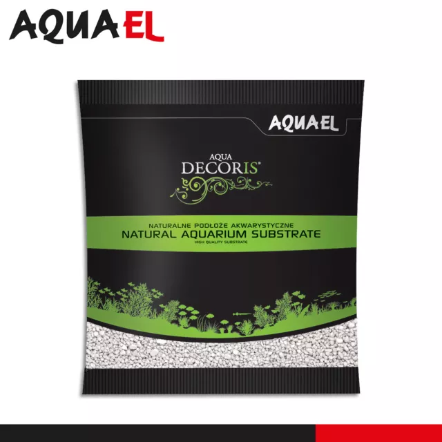 Aquael 1 KG Eau Decoris Gravier de Quartz Blanc 2 - 3 MM Aquariensubstrat